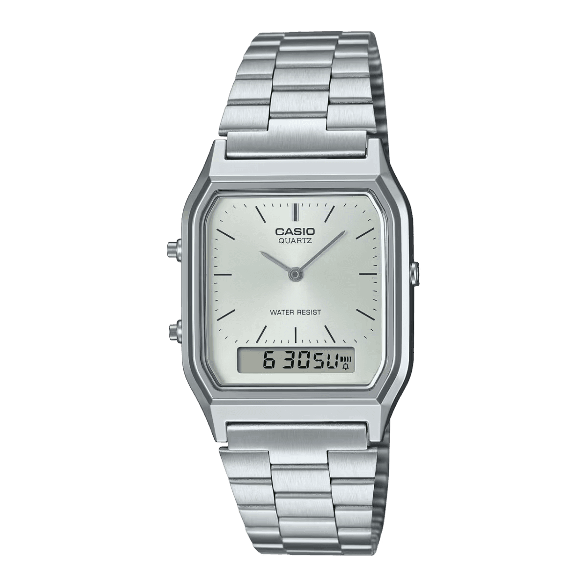 Casio Vintage Ana-Digi Silver