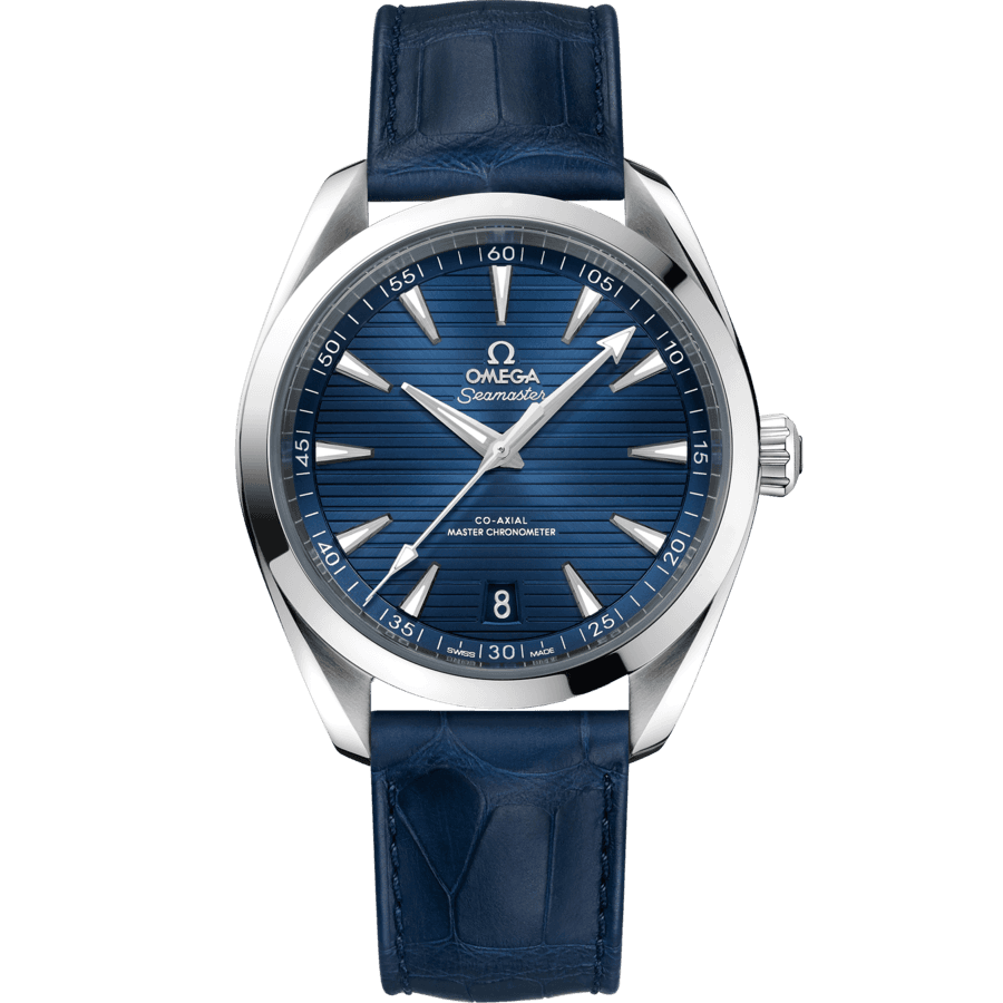 Omega Seamaster Aqua Terra 150M Blue Leather