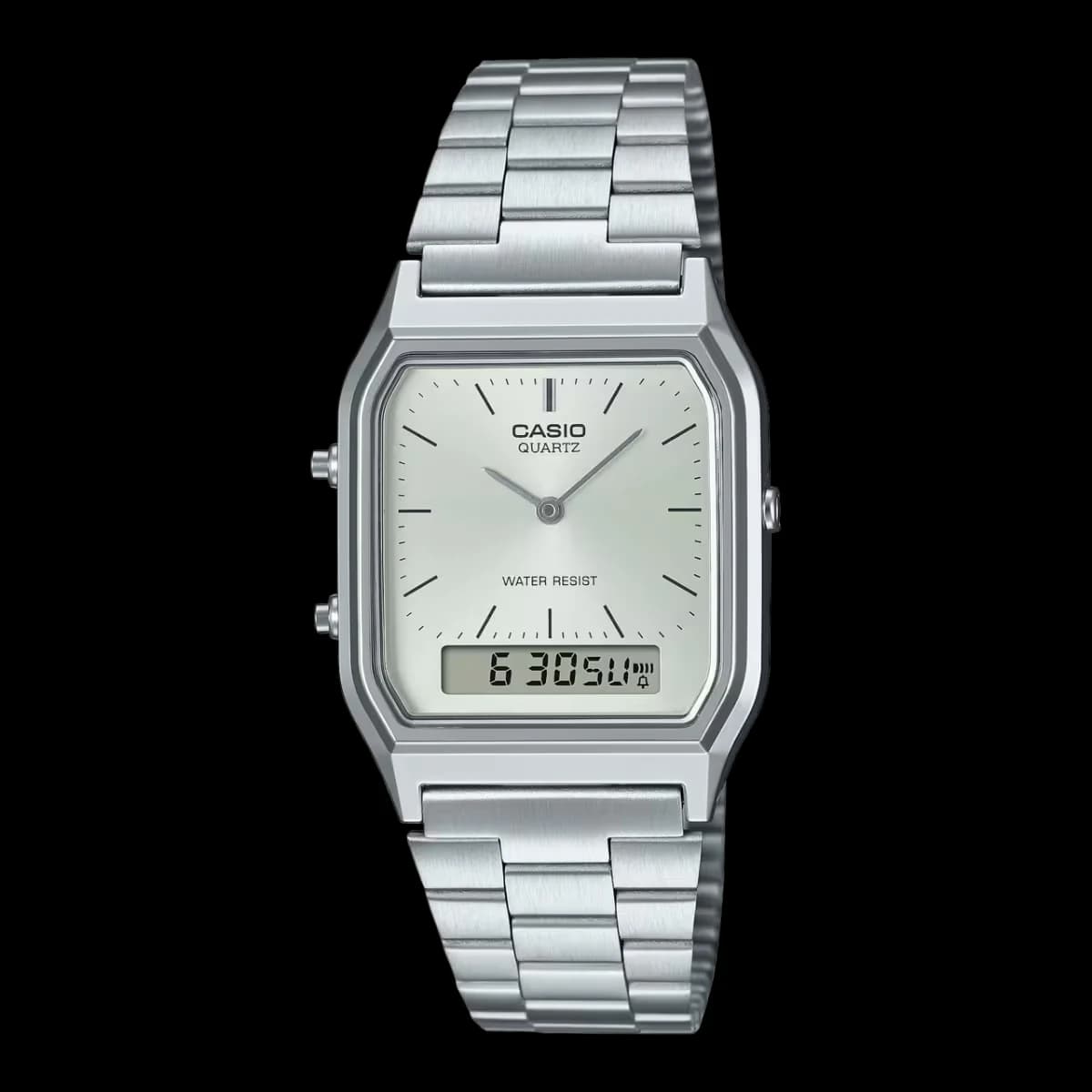 Casio Vintage Ana-Digi Silver