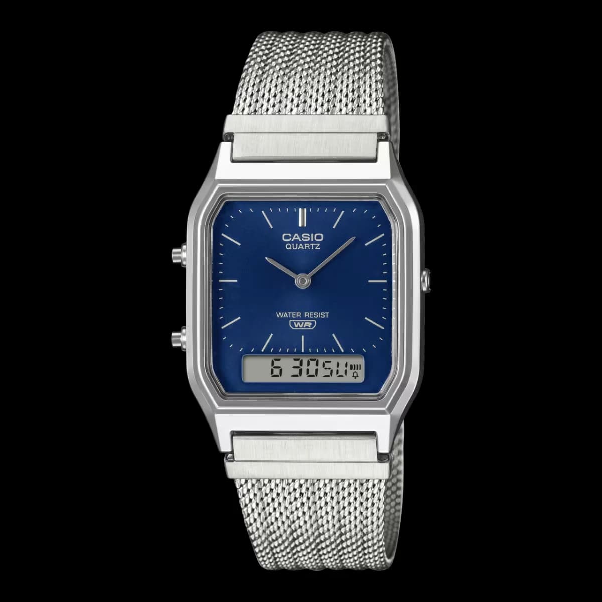 Casio Vintage Ana-Digi Mesh Navy